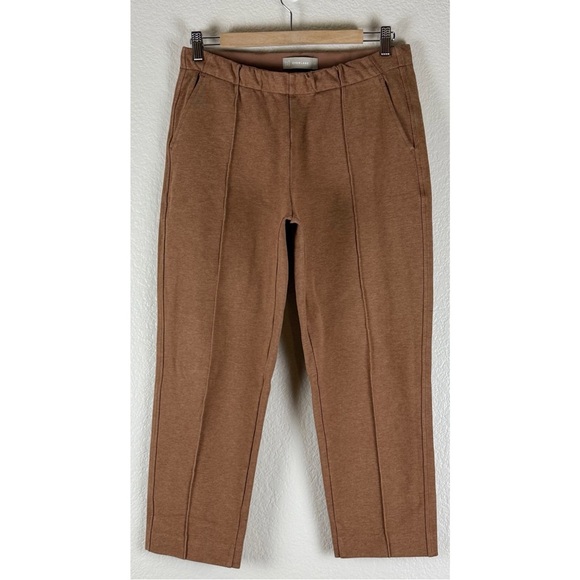 Everlane Women’s The Dream Pant Heathered Auburn Knit Cropped, size Medium - Picture 3 of 10